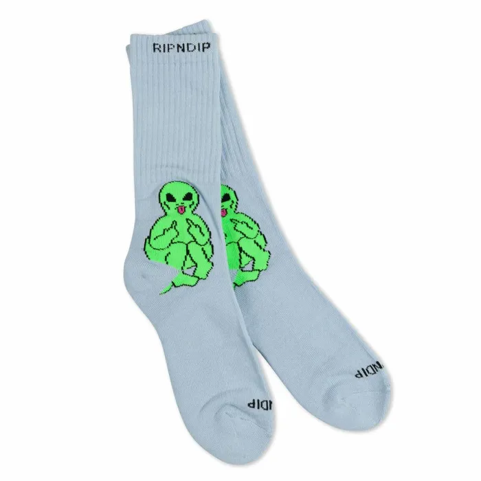 Ripndip Lord Alien Socks Light Slate Shop Socks Ripndip Lord Alien Socks Light Slate Shop Socks