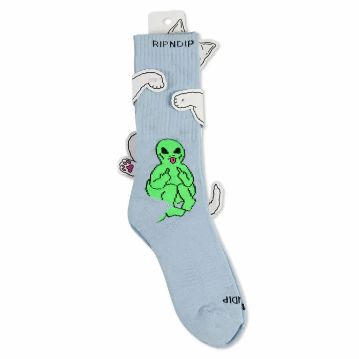 Ripndip Lord Alien Socks Light Slate Shop Socks Ripndip Lord Alien Socks Light Slate Shop Socks
