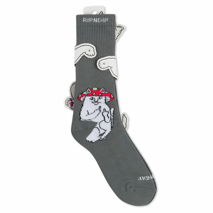 Ripndip Lord Shroomy Socks Charcoal Shop Socks Ripndip Lord Shroomy Socks Charcoal Shop Socks