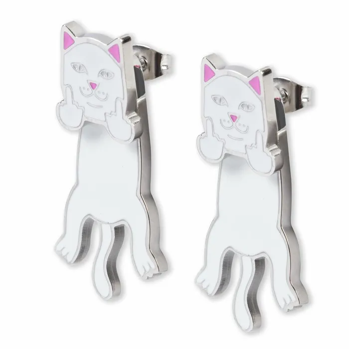 Ripndip Naughty Nerm Earring Set White Accessories