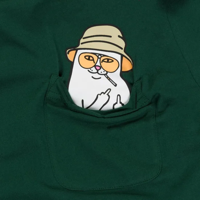 Ripndip Nermal S Thompson Pocket Tee Hunter Green Short Sleeve Tees Ripndip Nermal S Thompson Pocket Tee Hunter Green Short Sleeve Tees
