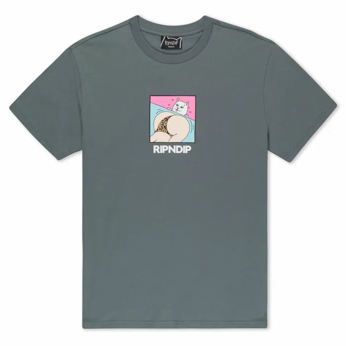 Ripndip Peaches And Nerm Tee Charcoal Short Sleeve Tees