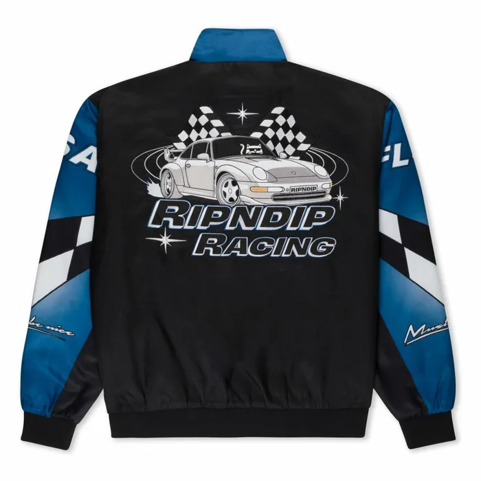 Ripndip Ripnrace Jacket BlackBlue Jackets Ripndip Ripnrace Jacket BlackBlue Jackets