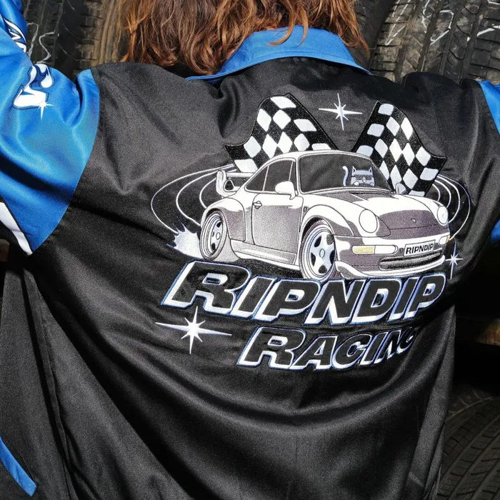 Ripndip Ripnrace Jacket BlackBlue Jackets Ripndip Ripnrace Jacket BlackBlue Jackets