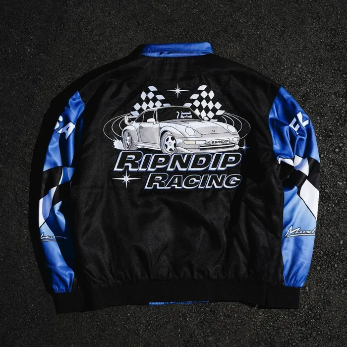 Ripndip Ripnrace Jacket BlackBlue Jackets Ripndip Ripnrace Jacket BlackBlue Jackets