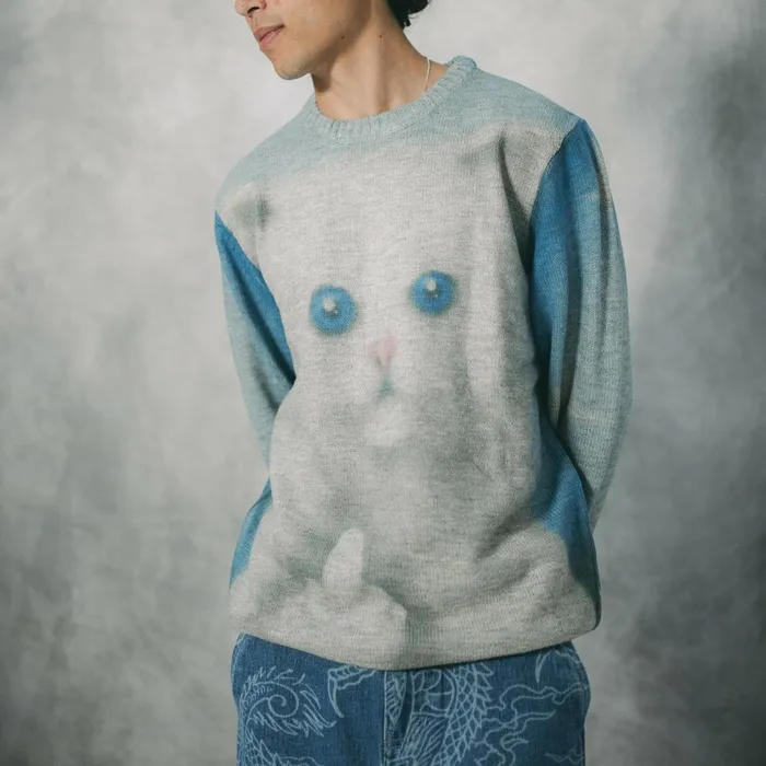 Ripndip Sprinkles Knit Sweater BlackBlue Knits Sweaters Ripndip Sprinkles Knit Sweater BlackBlue Knits Sweaters