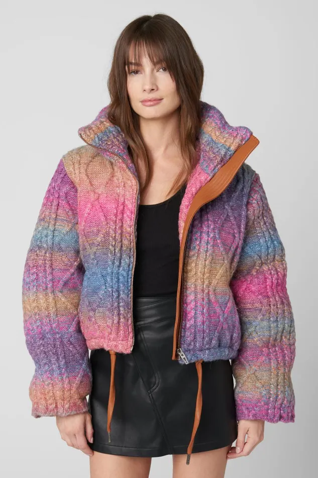 Roll Over Sweater Puffer Women BLANK NYC Jackets