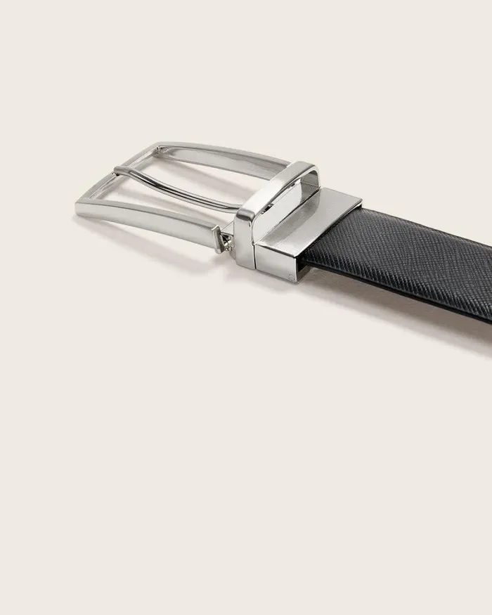 RWandCO Belts and Suspenders Reversible Black And Tan Leather Belt Black 8211 Men