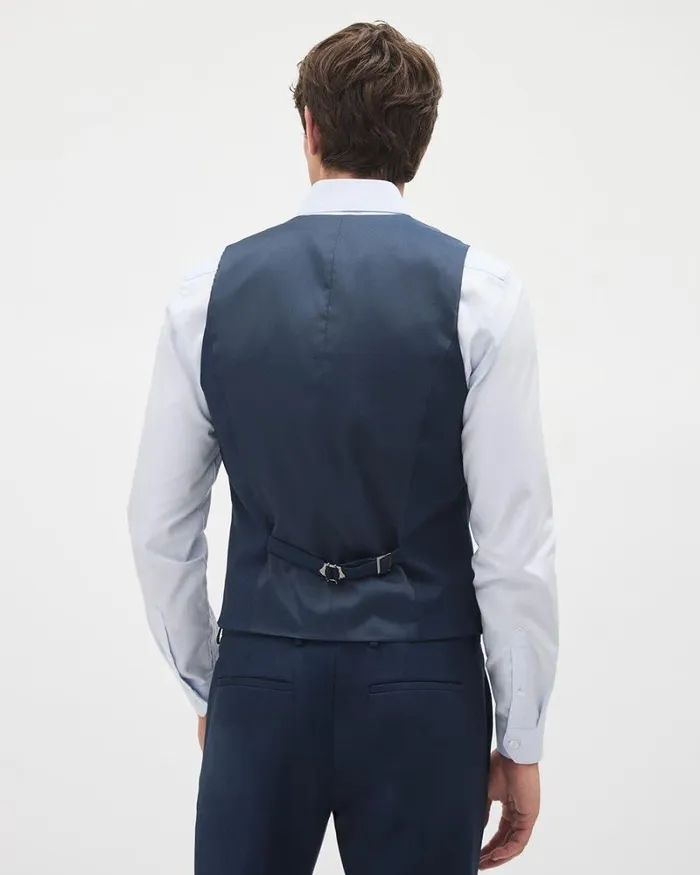 RWandCO Blazers Essential Navy Suit Vest Navy Blue 8211 Men RWandCO Blazers Essential Navy Suit Vest Navy Blue 8211 Men