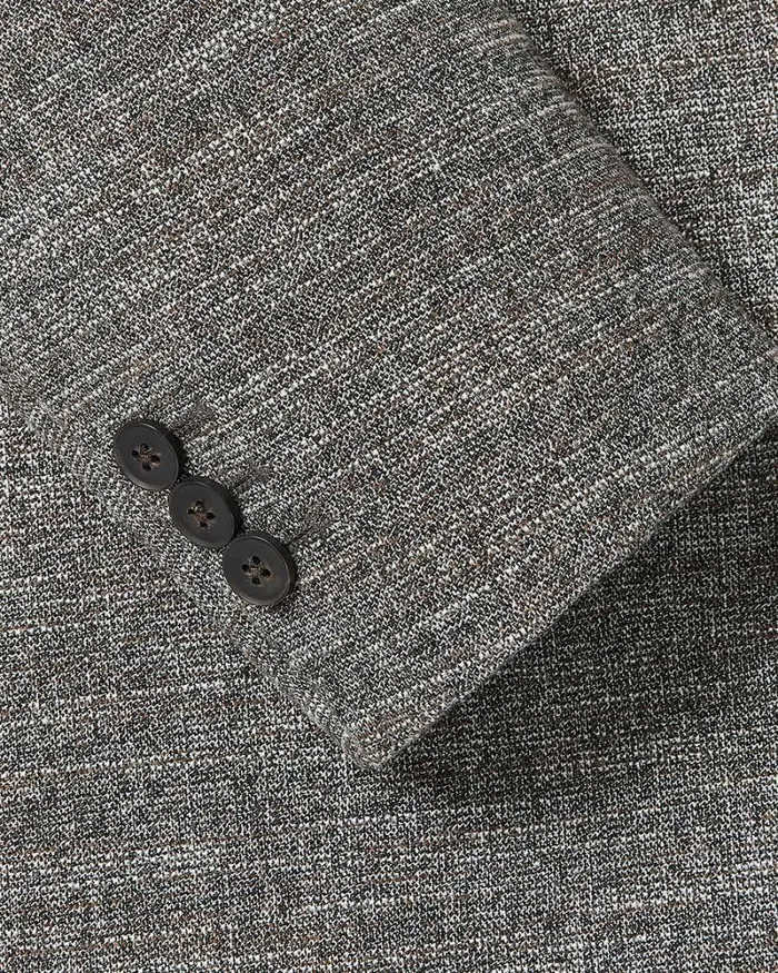 RWandCO Blazers Grey SlimFit Textured Blazer Grey 8211 Men