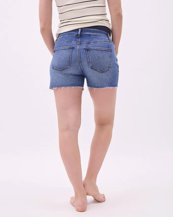 RWandCO Bottoms Medium Wash Denim Short 8211 Thyme Maternity Medium Wash 8211 Women RWandCO Bottoms Medium Wash Denim Short 8211 Thyme Maternity Medium Wash 8211 Women