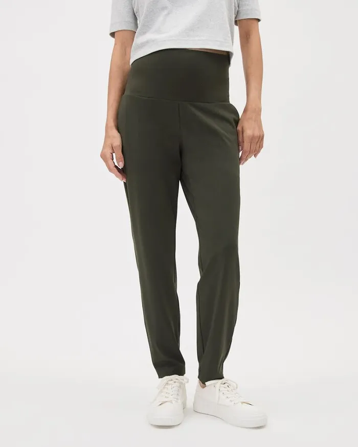 RWandCO Bottoms The Anywhere Jogger 8211 Thyme Maternity Rosin 8211 Women