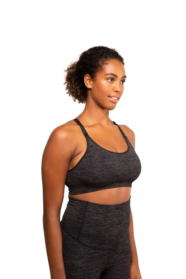 RWandCO Bras and Intimates Layla Yoga Racer Back Nursing Bra 8211 Modern Eternity Maternity Dark Grey 8211 Women RWandCO Bras and Intimates Layla Yoga Racer Back Nursing Bra 8211 Modern Eternity Maternity Dark Grey 8211 Women