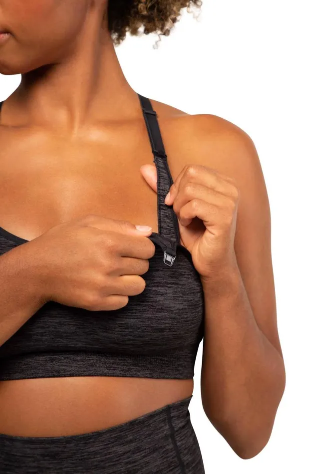 RWandCO Bras and Intimates Layla Yoga Racer Back Nursing Bra 8211 Modern Eternity Maternity Dark Grey 8211 Women RWandCO Bras and Intimates Layla Yoga Racer Back Nursing Bra 8211 Modern Eternity Maternity Dark Grey 8211 Women