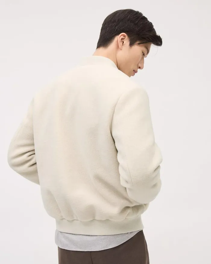 RWandCO Coats and Jackets Light Beige Bomber Jacket Light Beige 8211 Men RWandCO Coats and Jackets Light Beige Bomber Jacket Light Beige 8211 Men