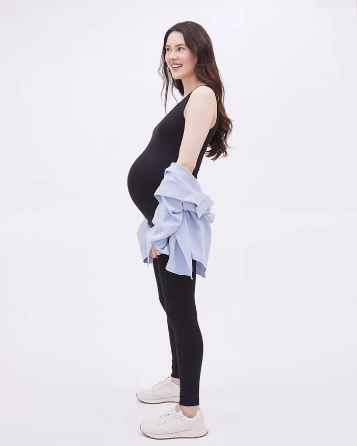 RWandCO Dresses and Jumpsuits Soft Touch Long Bodycon Jumpsuit 8211 Thyme Maternity Black 8211 Women RWandCO Dresses and Jumpsuits Soft Touch Long Bodycon Jumpsuit 8211 Thyme Maternity Black 8211 Women