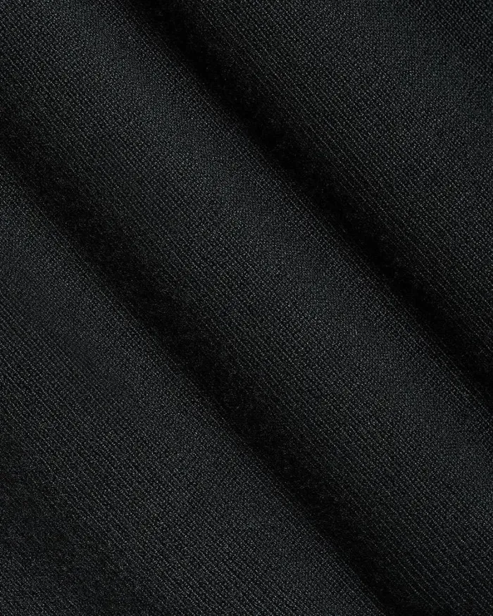 RWandCO Dresses LongSleeve Mini Sweater Dress With Pearl Buttons Black 8211 Women RWandCO Dresses LongSleeve Mini Sweater Dress With Pearl Buttons Black 8211 Women