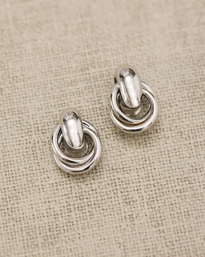 RWandCO Earrings Statement Earrings Silver 8211 Women RWandCO Earrings Statement Earrings Silver 8211 Women