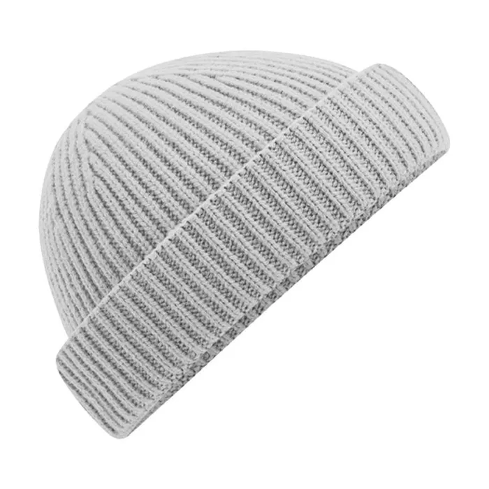 RWandCO Hats Gloves and Scarves Beechfield 8211 Unisex Adult Harbour Fisherman Beanie Light Grey 8211 Men