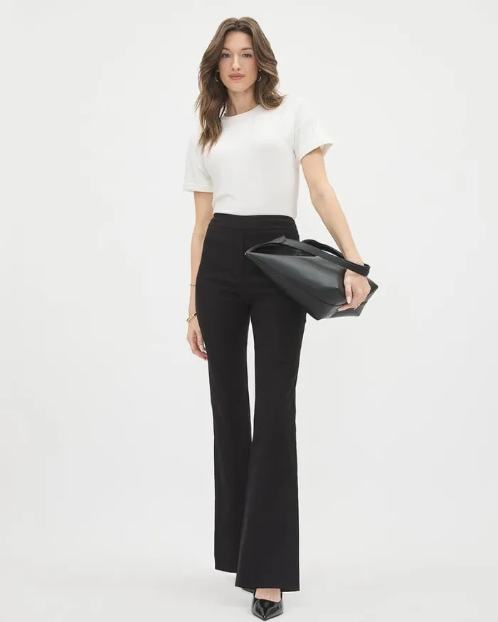 RWandCO HighRise HighRise FlareLeg City Legging Pant Black 8211 Women