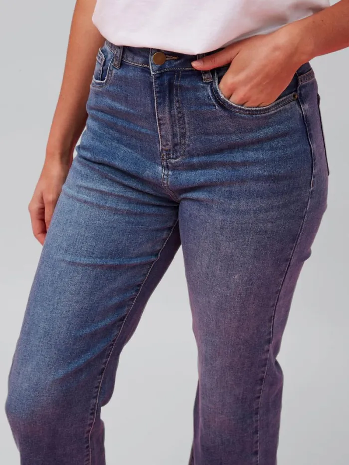 RWandCO Jeans Annick 8211 Gladys Jeans Super Comfy Cotton Blend Stretch Medium Blue 8211 Women