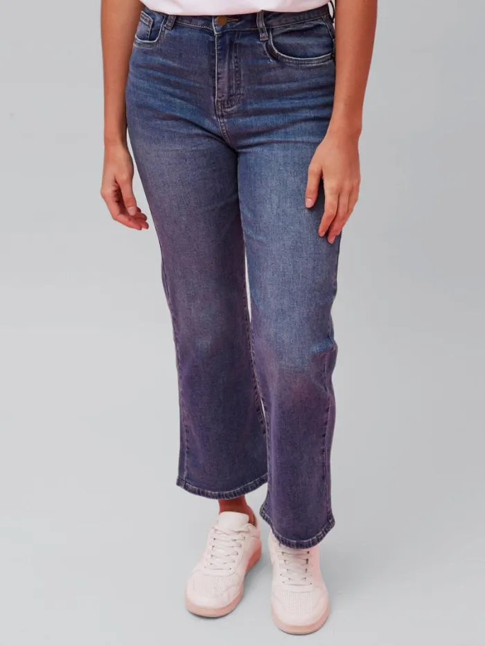 RWandCO Jeans Annick 8211 Gladys Jeans Super Comfy Cotton Blend Stretch Medium Blue 8211 Women