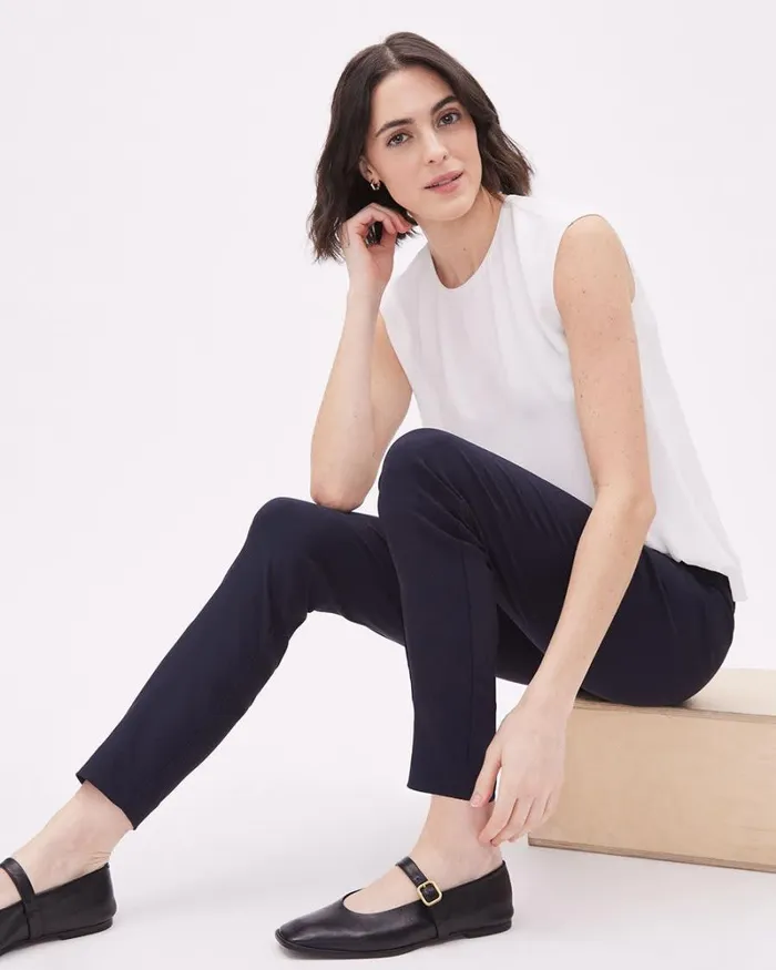 RWandCO Leggings Solid HighRise Ankle City Legging Pant Night Sky 8211 Women