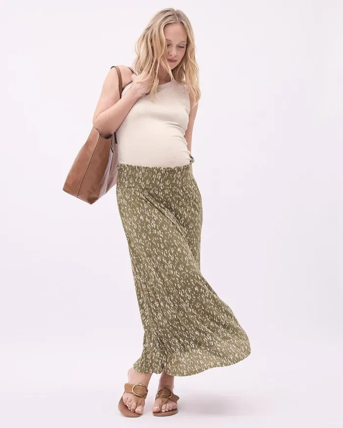 RWandCO Loungewear and Sleepwear Tank Top With Side Shirrings 8211 Thyme Maternity Oatmeal Mix 8211 Women RWandCO Loungewear and Sleepwear Tank Top With Side Shirrings 8211 Thyme Maternity Oatmeal Mix 8211 Women