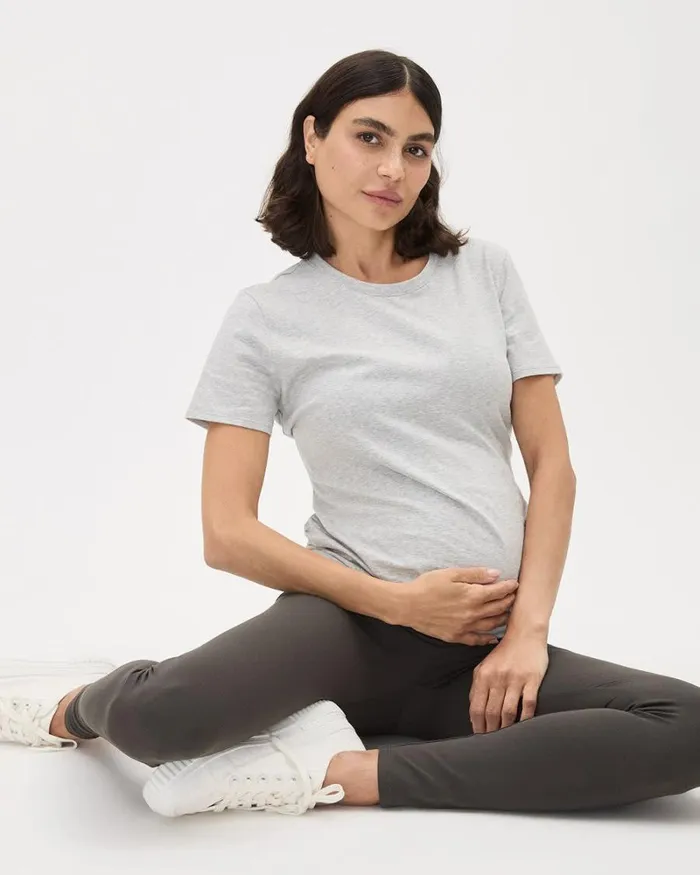 RWandCO Loungewear and Sleepwear The Everyday Legging 8211 Thyme Maternity Raven 8211 Women