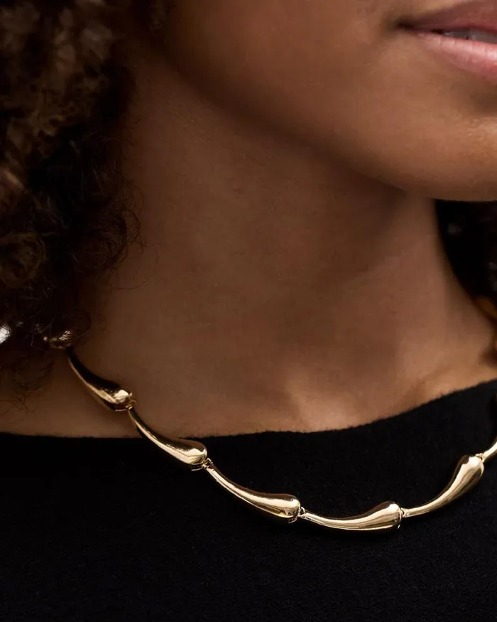 RWandCO Necklaces Short Statement Necklace Gold 8211 Women