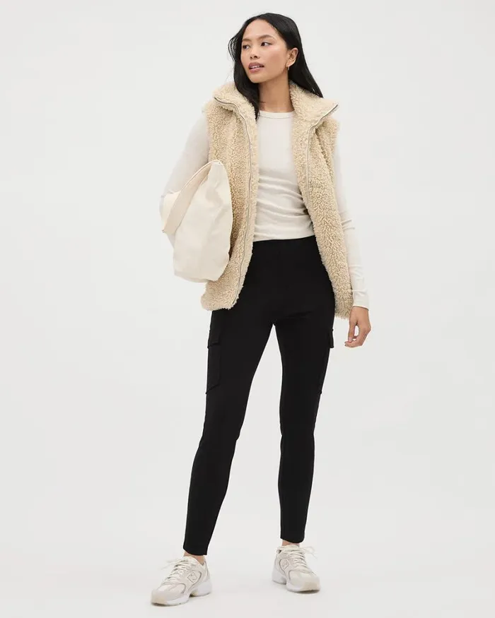 RWandCO Pants Black Legging Pant With Cargo Pockets Black 8211 Women