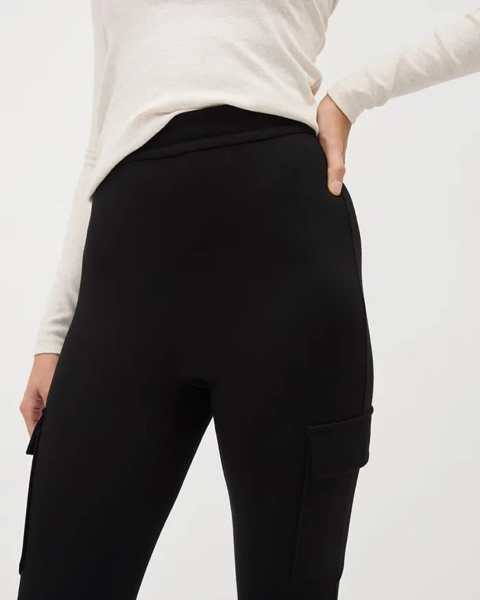 RWandCO Pants Black Legging Pant With Cargo Pockets Black 8211 Women RWandCO Pants Black Legging Pant With Cargo Pockets Black 8211 Women