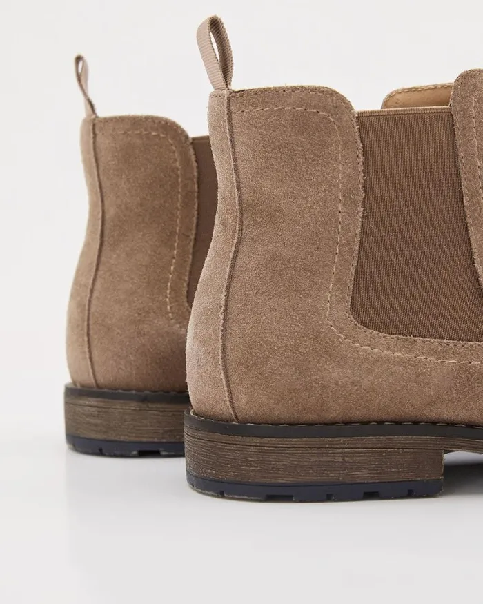 RWandCO Shoes Steve Madden TM 8211 Lynard Suede Boots Taupe 8211 Men