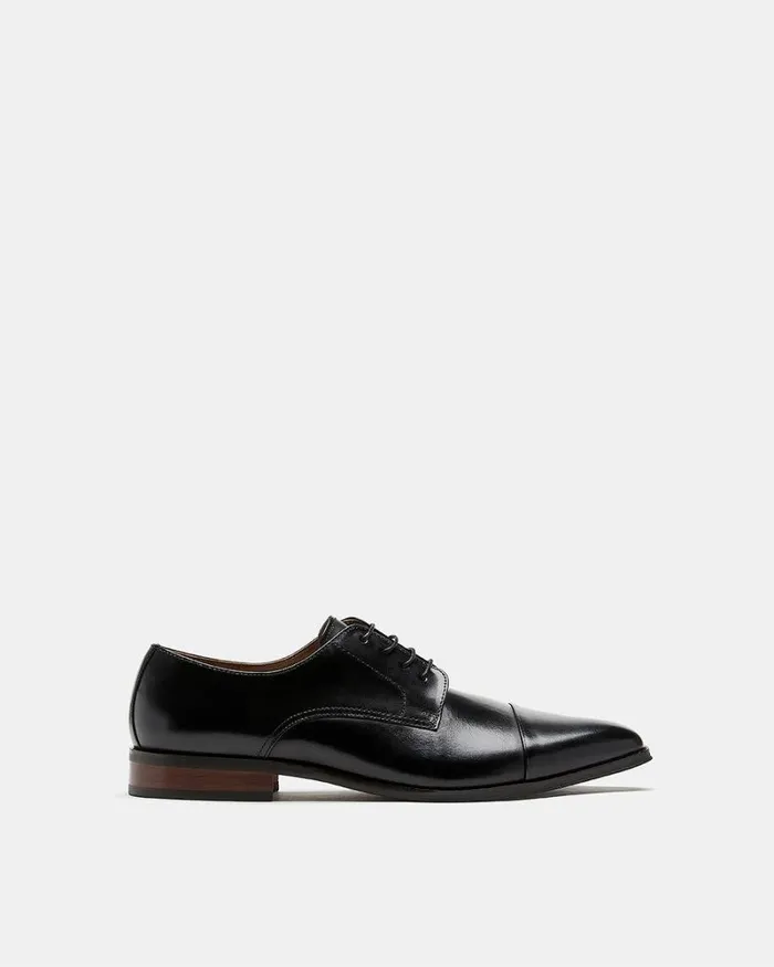 RWandCO Shoes Steve Madden TM 8211 Plot Leather Dressy Shoes Black 8211 Men