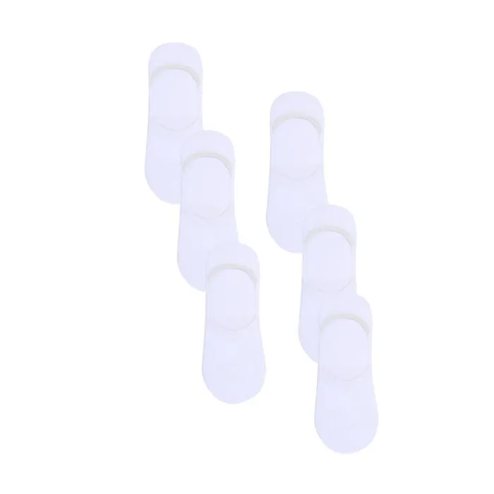 RWandCO Socks and Tights Allegra K 6 Pairs No Show Socks Cotton White 8211 Women