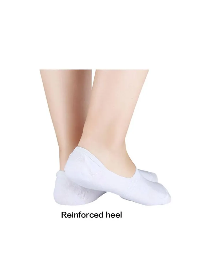 RWandCO Socks and Tights Allegra K 6 Pairs No Show Socks Cotton White 8211 Women