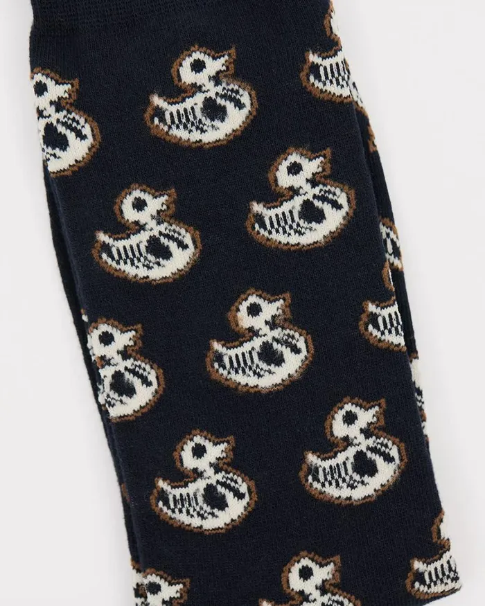 RWandCO Socks Skeleton Duck Socks Total Eclipse 8211 Men RWandCO Socks Skeleton Duck Socks Total Eclipse 8211 Men