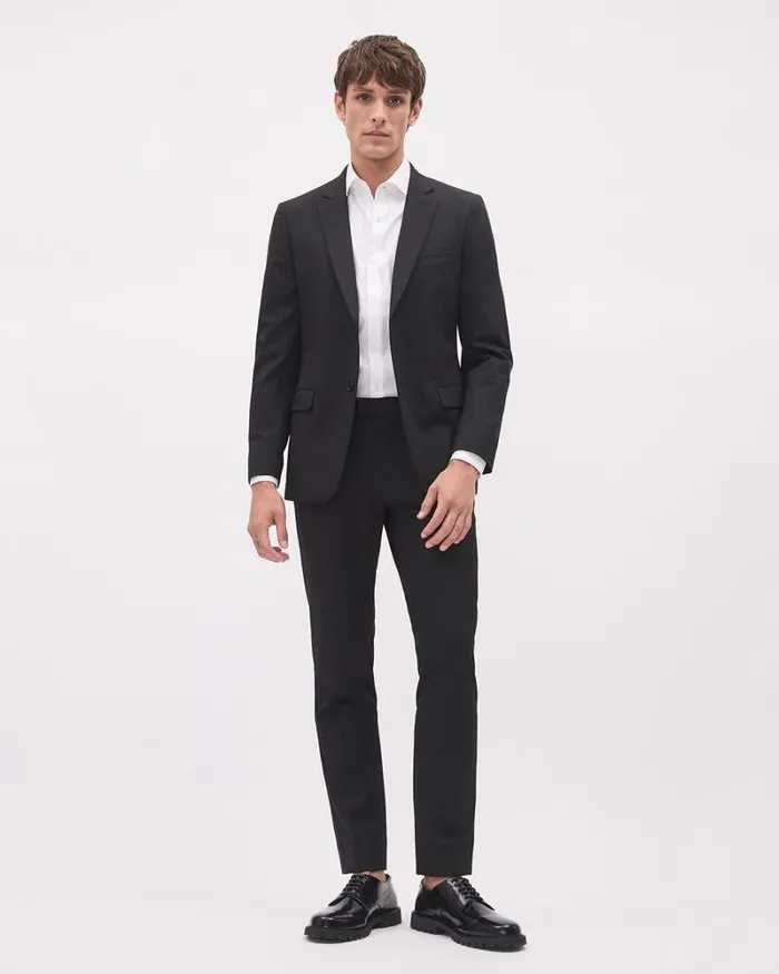 RWandCO Suits Black Slim Fit ETech Blazer Black 8211 Men RWandCO Suits Black Slim Fit ETech Blazer Black 8211 Men