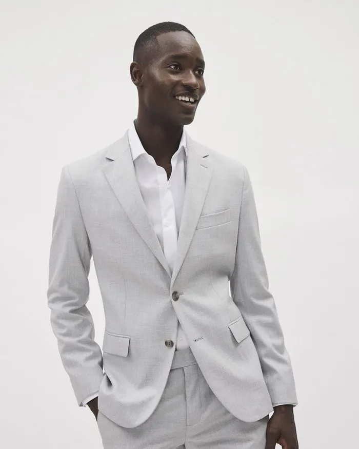 RWandCO Suits Essential Light Grey Suit Blazer Flint Grey 8211 Men RWandCO Suits Essential Light Grey Suit Blazer Flint Grey 8211 Men