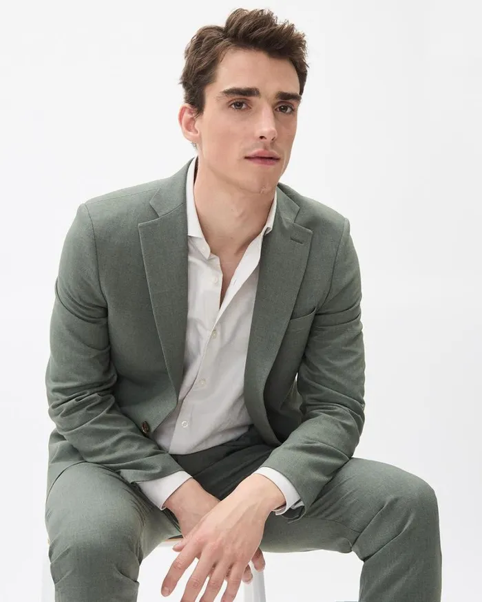 RWandCO Suits SlimFit Green Suit Blazer Green Basil 8211 Men RWandCO Suits SlimFit Green Suit Blazer Green Basil 8211 Men