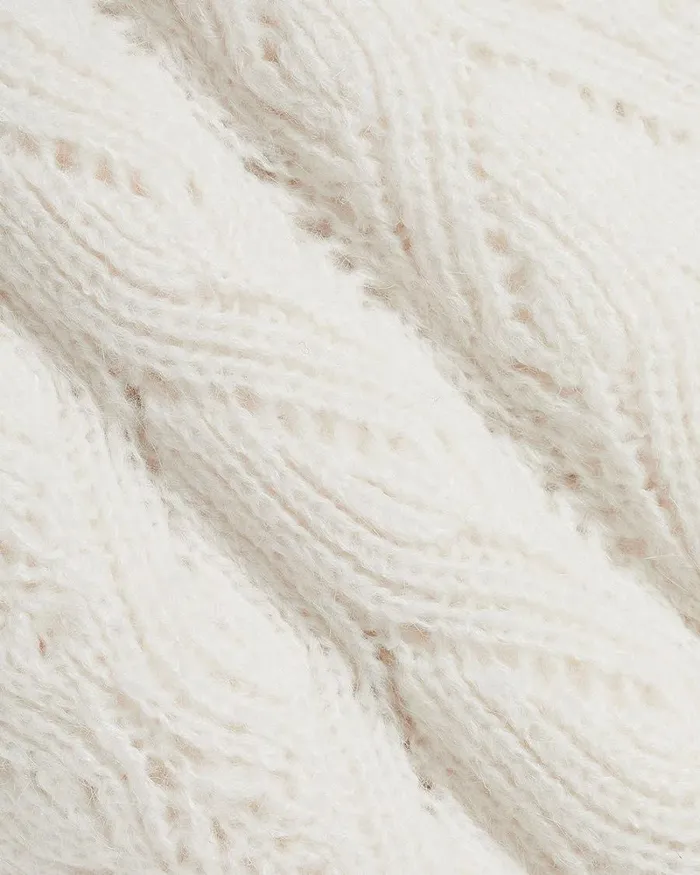 RWandCO Sweaters and Cardigans LongSleeve CrewNeck Sweater With Buttons At Shoulder Snow White 8211 Women RWandCO Sweaters and Cardigans LongSleeve CrewNeck Sweater With Buttons At Shoulder Snow White 8211 Women