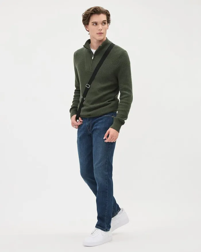 RWandCO Sweaters and Cardigans LongSleeve HalfZip MockNeck Sweater Pine Brook 8211 Men RWandCO Sweaters and Cardigans LongSleeve HalfZip MockNeck Sweater Pine Brook 8211 Men