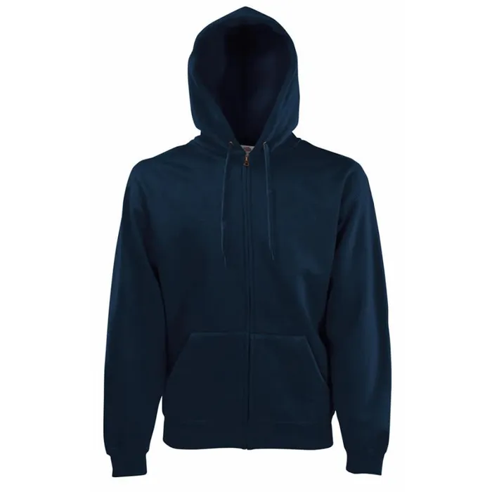RWandCO Sweatshirts and Hoodies Fruit Of The Loom 8211 Mens Zip Through Hooded Sweatshirt Hoodie Dark Blue 8211 Men