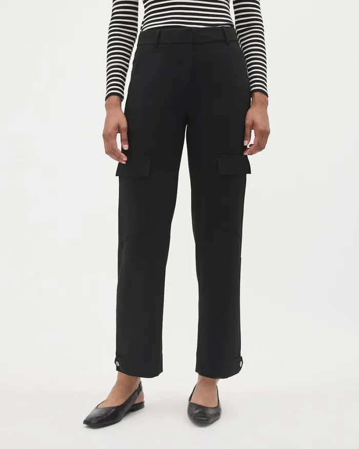 RWandCO Tapered Leg MidRise TaperedLeg Flowy Cargo Pant Black 8211 Women RWandCO Tapered Leg MidRise TaperedLeg Flowy Cargo Pant Black 8211 Women