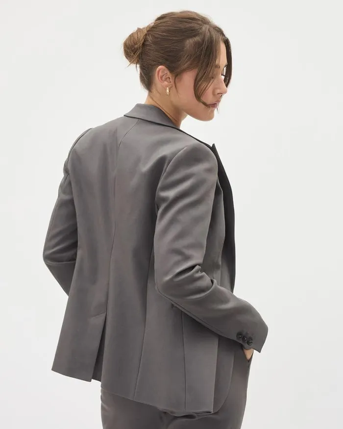 RWandCO The Limitless Suit Limitless OneButton Fitted Blazer Thunderstorm 8211 Women RWandCO The Limitless Suit Limitless OneButton Fitted Blazer Thunderstorm 8211 Women