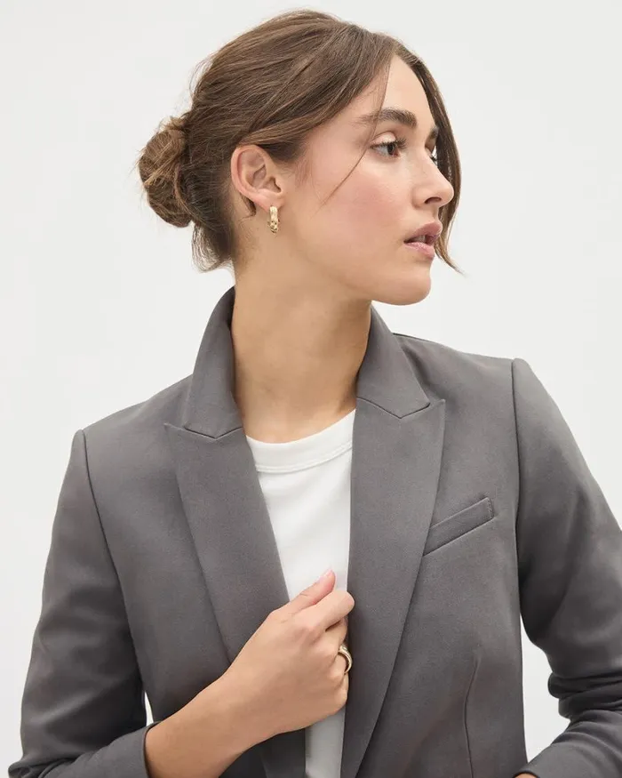 RWandCO The Limitless Suit Limitless OneButton Fitted Blazer Thunderstorm 8211 Women RWandCO The Limitless Suit Limitless OneButton Fitted Blazer Thunderstorm 8211 Women