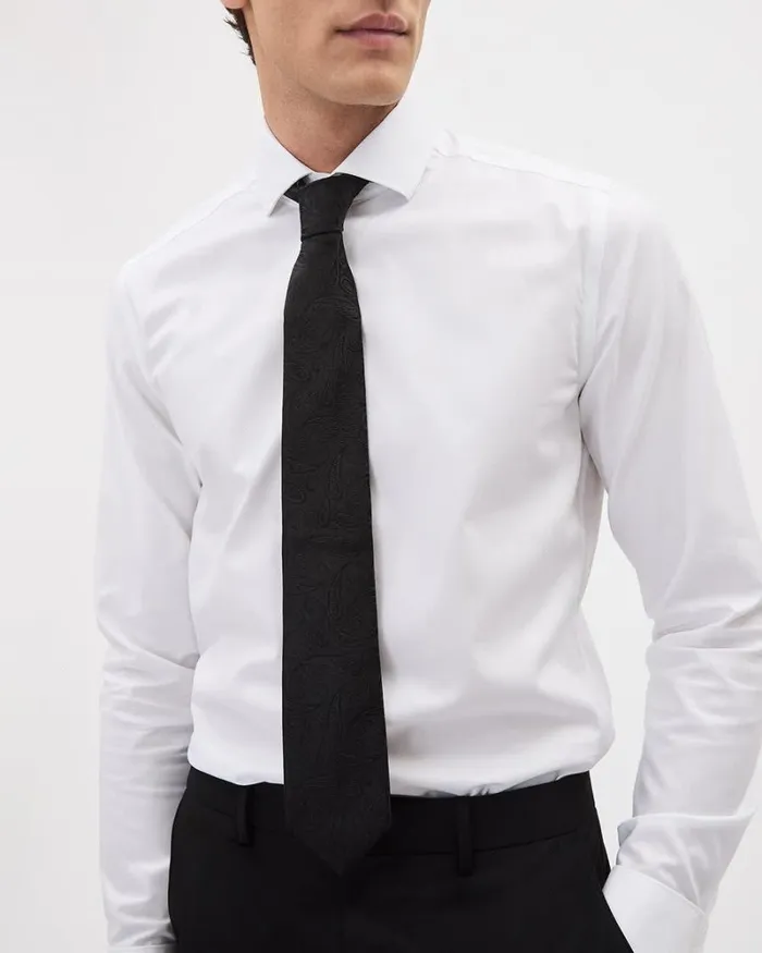 RWandCO Ties and Bow Ties Paisley Black On Black Regular Tie Black 8211 Men RWandCO Ties and Bow Ties Paisley Black On Black Regular Tie Black 8211 Men