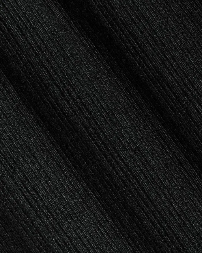 RWandCO Tops Black ExtendedSleeve Textured Top With Sheer Stripes Black 8211 Women
