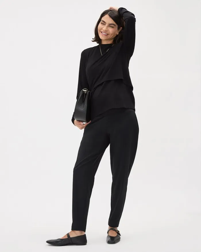 RWandCO Tops LongSleeve Nursing Tee 8211 Thyme Maternity Black 8211 Women RWandCO Tops LongSleeve Nursing Tee 8211 Thyme Maternity Black 8211 Women