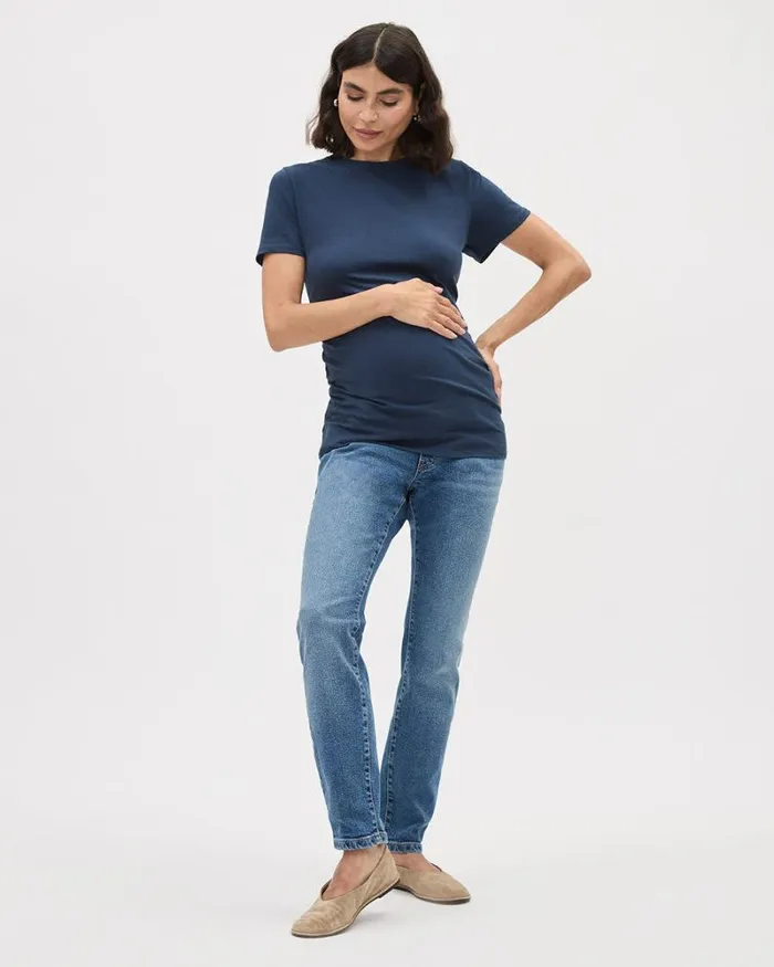 RWandCO Tops The Perfect CrewNeck TShirt 8211 Thyme Maternity Spellbound 8211 Women
